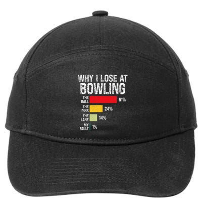 Bowling Bowler Funny Bowling Player Lover Team Pun 7-Panel Snapback Hat