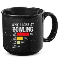 Bowling Bowler Funny Bowling Player Lover Team Pun 15oz Campfire Ceramic Mug