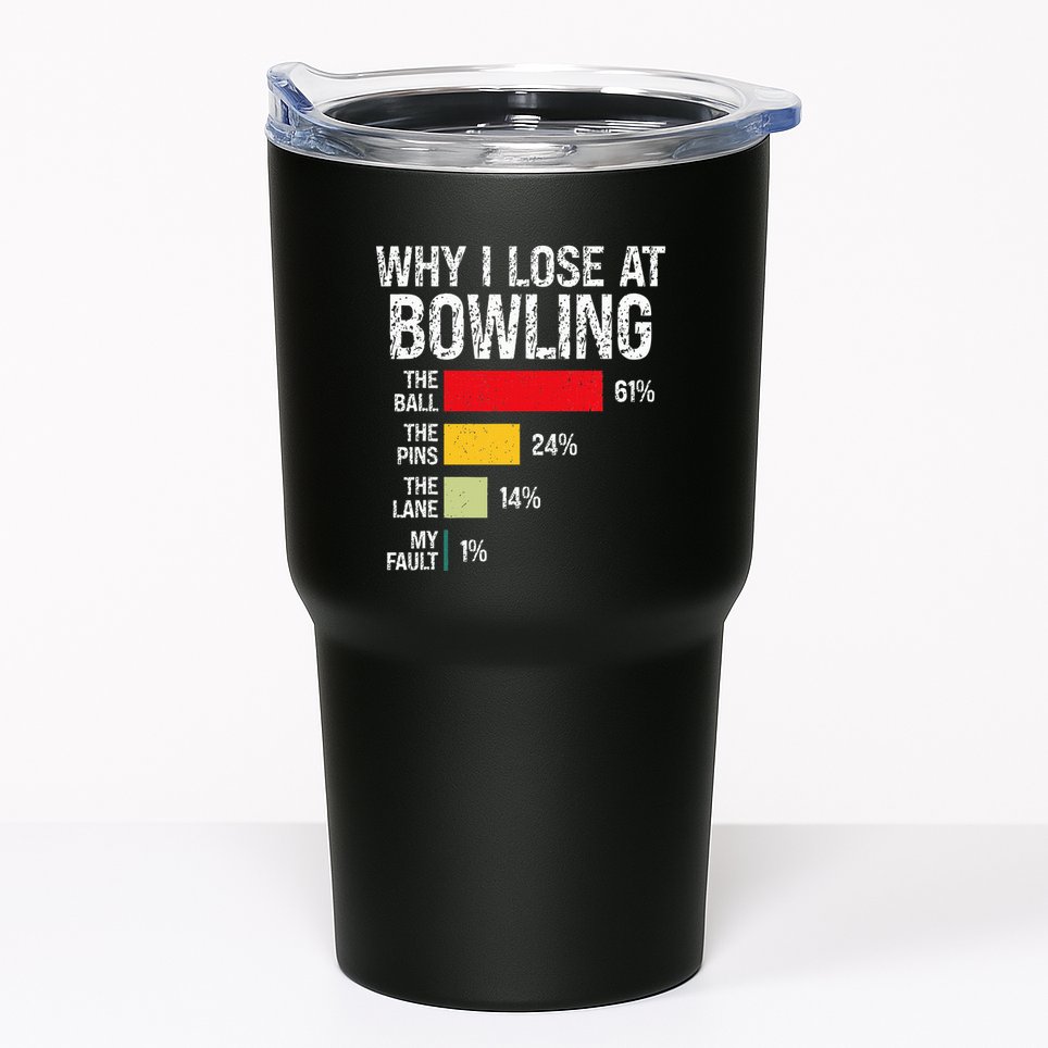 Bowling Bowler Funny Bowling Player Lover Team Pun Tumbler