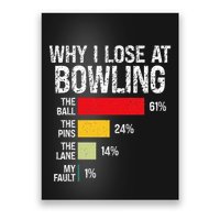 Bowling Bowler Funny Bowling Player Lover Team Pun Poster