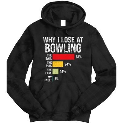 Bowling Bowler Funny Bowling Player Lover Team Pun Tie Dye Hoodie