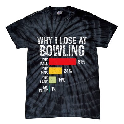 Bowling Bowler Funny Bowling Player Lover Team Pun Tie-Dye T-Shirt