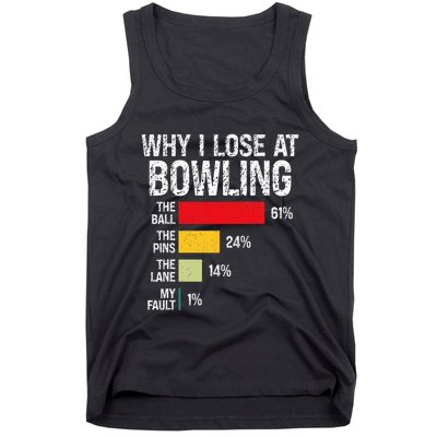 Bowling Bowler Funny Bowling Player Lover Team Pun Tank Top
