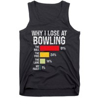 Bowling Bowler Funny Bowling Player Lover Team Pun Tank Top
