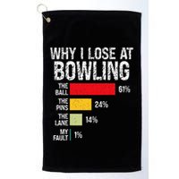 Bowling Bowler Funny Bowling Player Lover Team Pun Golf Towel