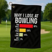 Bowling Bowler Funny Bowling Player Lover Team Pun Golf Towel
