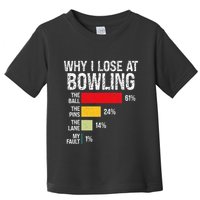 Bowling Bowler Funny Bowling Player Lover Team Pun Toddler T-Shirt