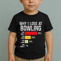 Bowling Bowler Funny Bowling Player Lover Team Pun Toddler T-Shirt