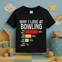 Bowling Bowler Funny Bowling Player Lover Team Pun Toddler T-Shirt