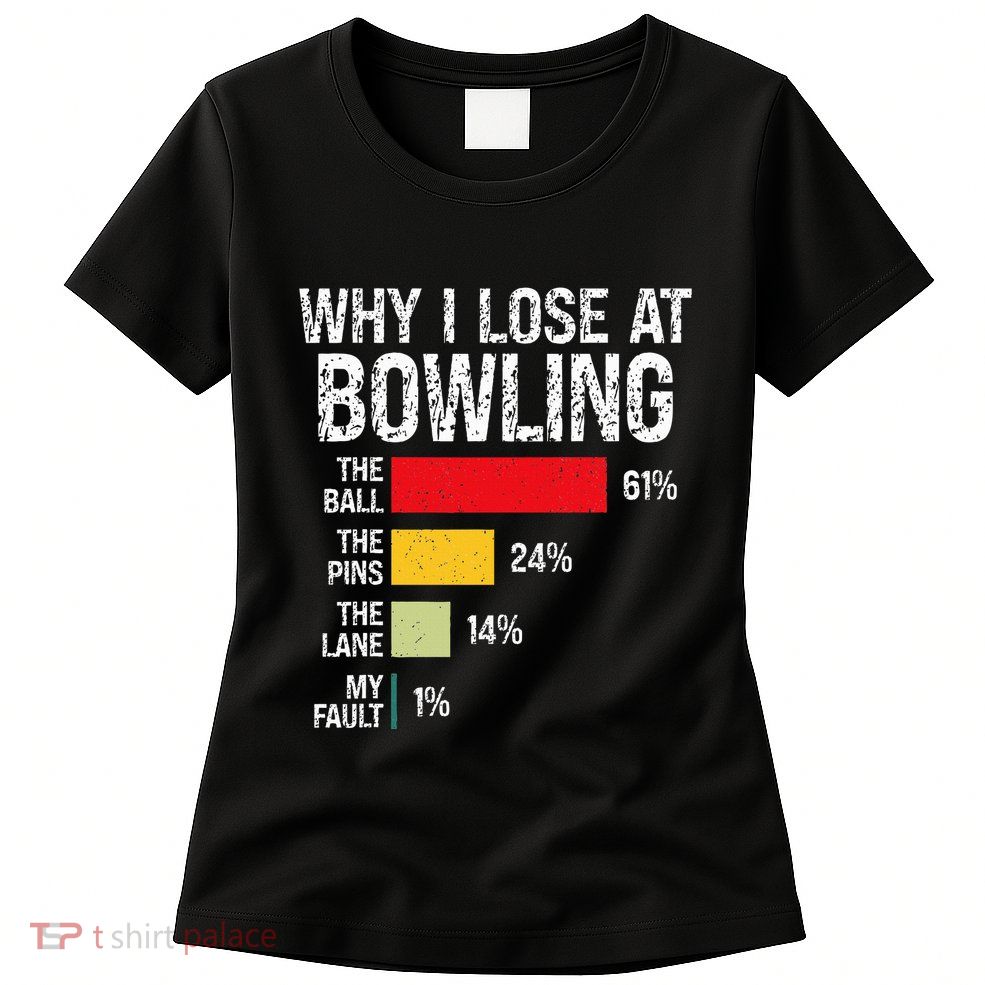 Bowling Bowler Funny Bowling Player Lover Team Pun Women's T-Shirt