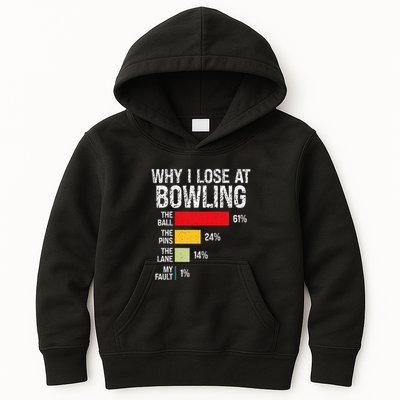 Bowling Bowler Funny Bowling Player Lover Team Pun Kids Hoodie