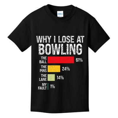 Bowling Bowler Funny Bowling Player Lover Team Pun Kids T-Shirt