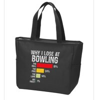 Bowling Bowler Funny Bowling Player Lover Team Pun Zip Tote Bag