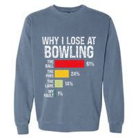 Bowling Bowler Funny Bowling Player Lover Team Pun Garment-Dyed Sweatshirt