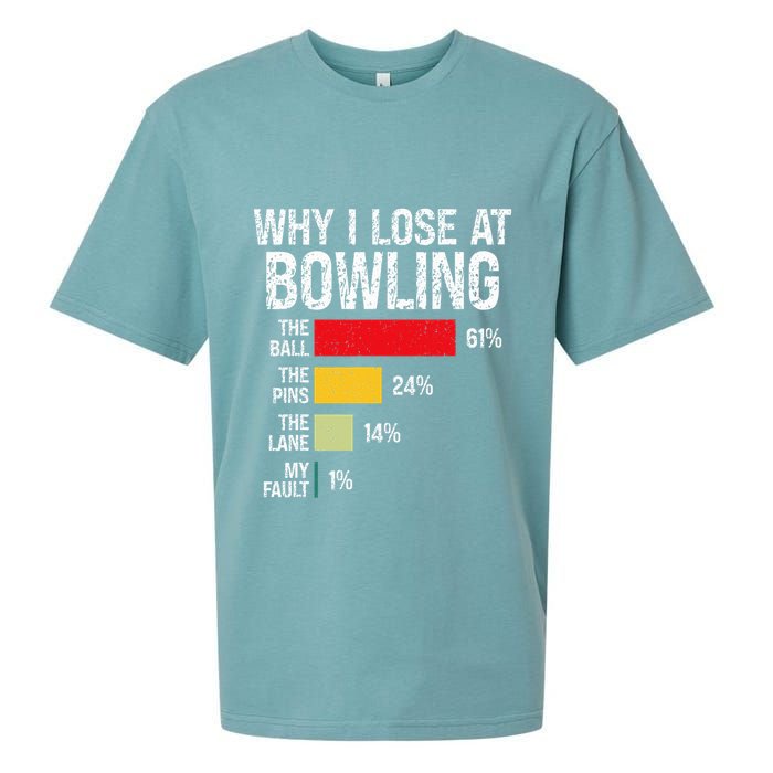 Bowling Bowler Funny Bowling Player Lover Team Pun Sueded Cloud Jersey T-Shirt