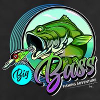 Big Bass Fishing Adventure 11oz C Handle Ceramic Mug