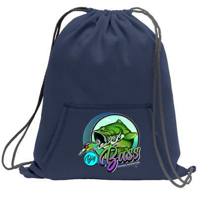 Big Bass Fishing Adventure Sweatshirt Cinch Pack Bag