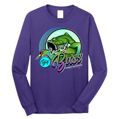 Big Bass Fishing Adventure Long Sleeve Shirt