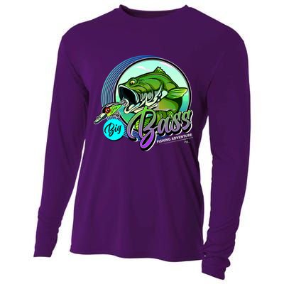 Big Bass Fishing Adventure Cooling Performance Long Sleeve Crew