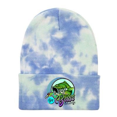 Big Bass Fishing Adventure Tie Dye 12in Knit Beanie