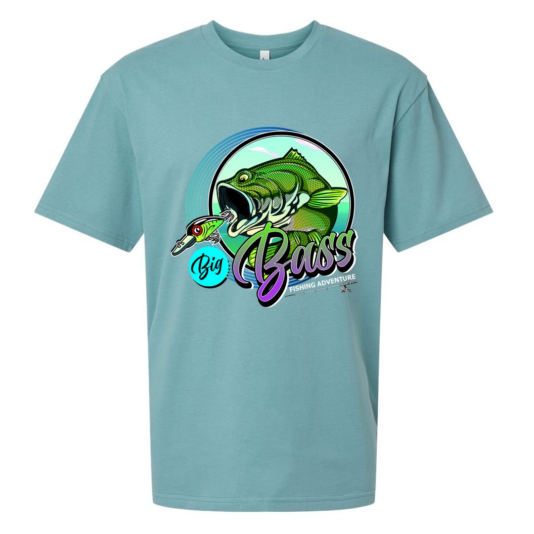 Big Bass Fishing Adventure Sueded Cloud Jersey T-Shirt