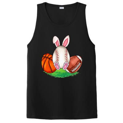 Basketball Baseball Football Sports Easter Day Rabbits PosiCharge Competitor Tank