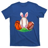 Basketball Baseball Football Sports Easter Day Rabbits T-Shirt