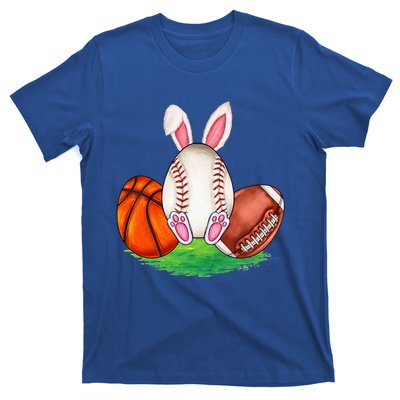 Basketball Baseball Football Sports Easter Day Rabbits T-Shirt