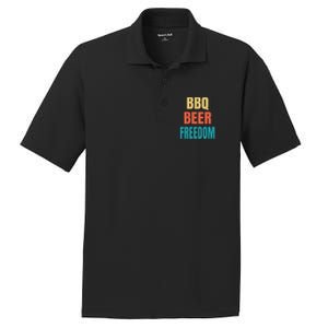 Bbq Beer Freedom Gift PosiCharge RacerMesh Polo