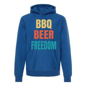 Bbq Beer Freedom Gift Premium Hoodie