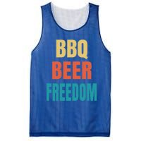 Bbq Beer Freedom Gift Mesh Reversible Basketball Jersey Tank