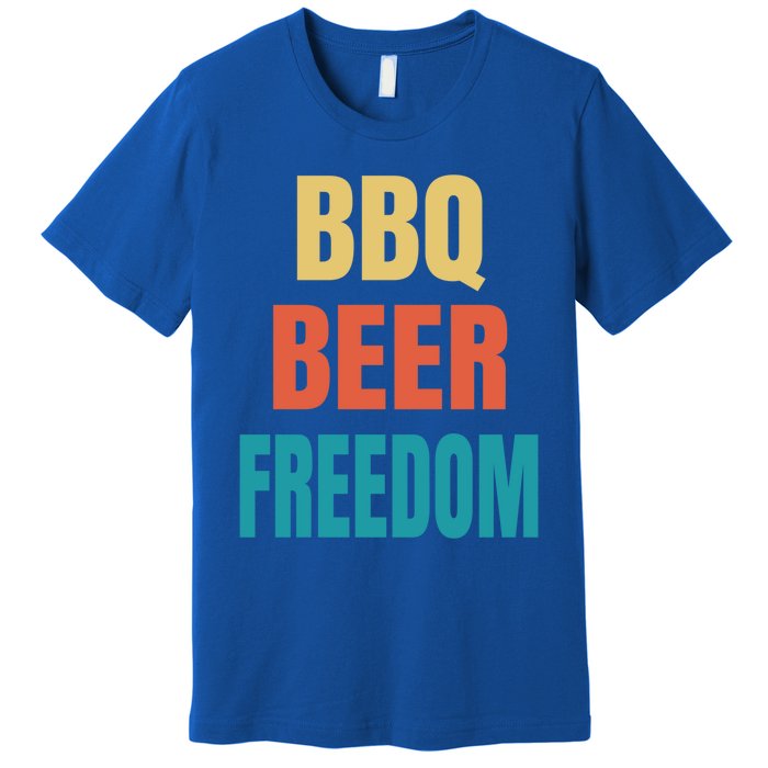 Bbq Beer Freedom Gift Premium T-Shirt