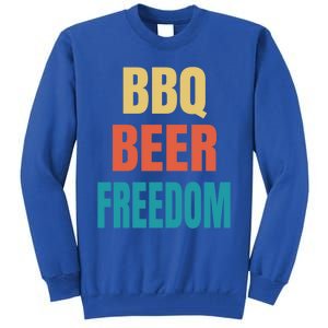 Bbq Beer Freedom Gift Tall Sweatshirt