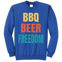 Bbq Beer Freedom Gift Tall Sweatshirt