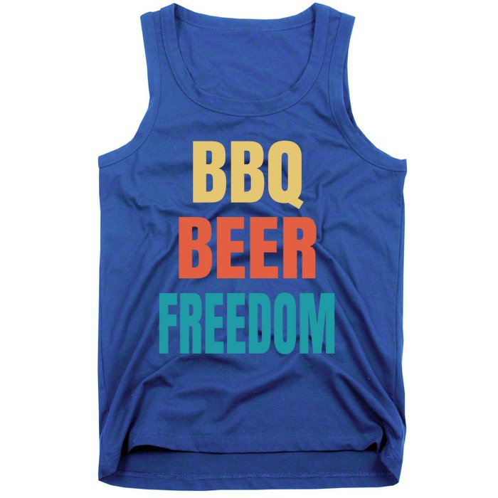 Bbq Beer Freedom Gift Tank Top