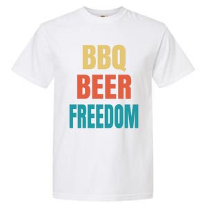 Bbq Beer Freedom Gift Garment-Dyed Heavyweight T-Shirt