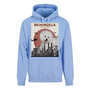 Bichonzilla Bichon Frise Dog Giant Monster Japanese Meme Unisex Surf Hoodie