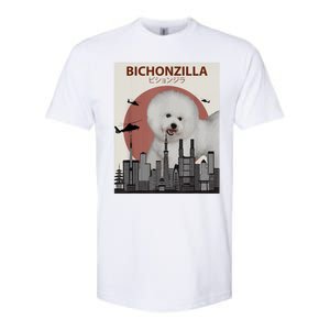 Bichonzilla Bichon Frise Dog Giant Monster Japanese Meme Softstyle CVC T-Shirt