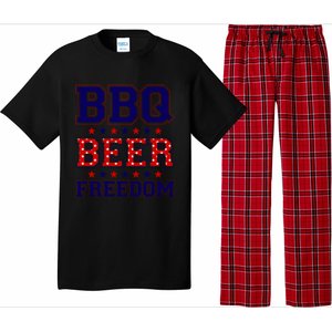 Bbq Beer Freedom Cool Gift Pajama Set