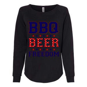 Bbq Beer Freedom Cool Gift Womens California Wash Sweatshirt