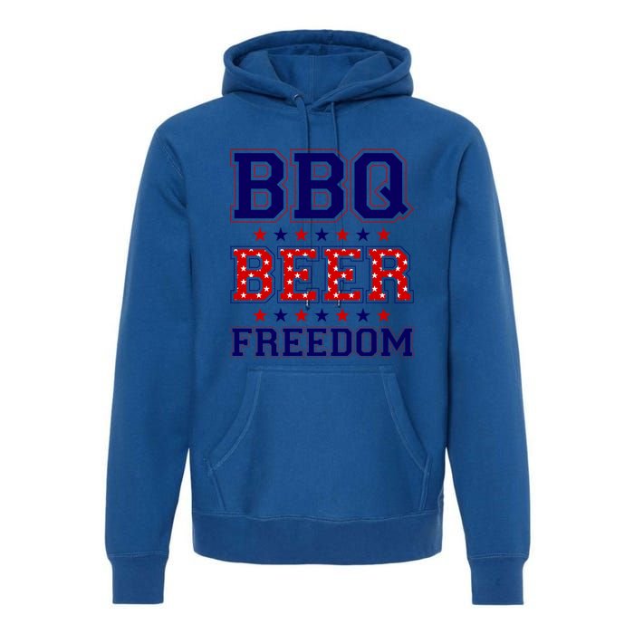 Bbq Beer Freedom Cool Gift Premium Hoodie