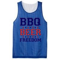 Bbq Beer Freedom Cool Gift Mesh Reversible Basketball Jersey Tank