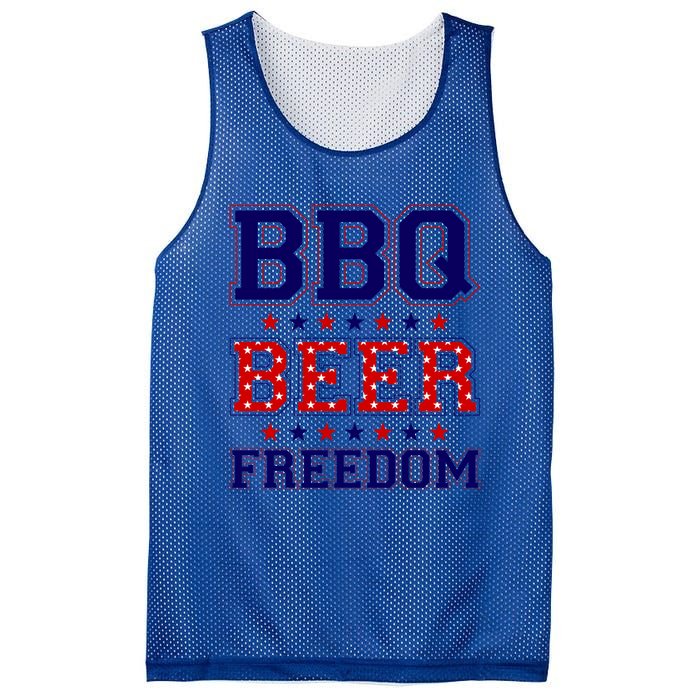 Bbq Beer Freedom Cool Gift Mesh Reversible Basketball Jersey Tank