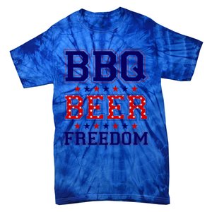 Bbq Beer Freedom Cool Gift Tie-Dye T-Shirt