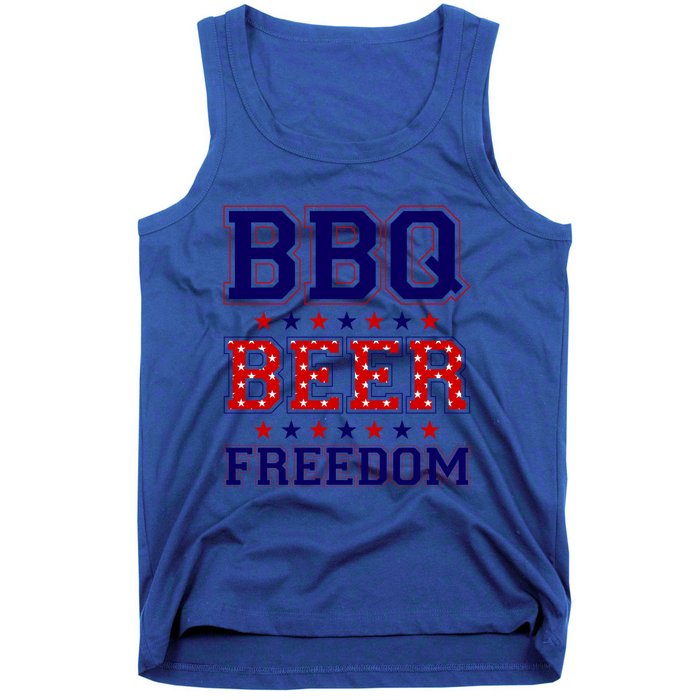 Bbq Beer Freedom Cool Gift Tank Top