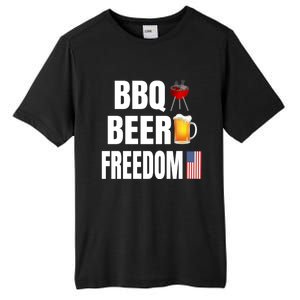 Bbq Beer Freedom Gift Tall Fusion ChromaSoft Performance T-Shirt