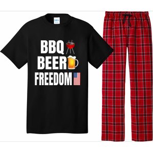 Bbq Beer Freedom Gift Pajama Set