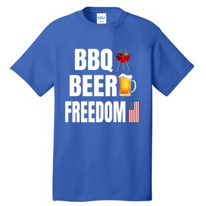 Bbq Beer Freedom Gift Tall T-Shirt