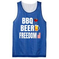 Bbq Beer Freedom Gift Mesh Reversible Basketball Jersey Tank