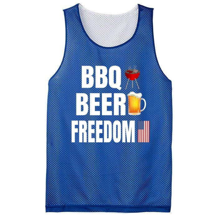 Bbq Beer Freedom Gift Mesh Reversible Basketball Jersey Tank